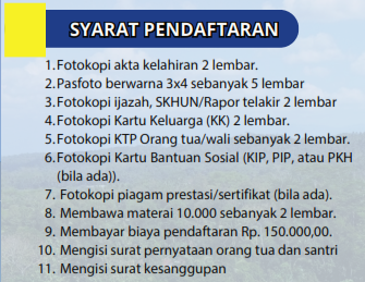 Persyaratan Pendaftaran
